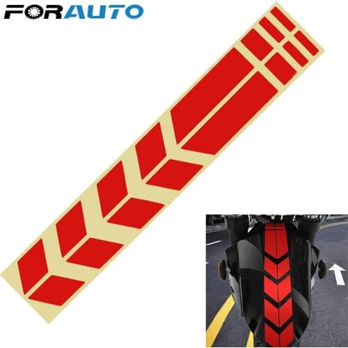 FORAUTO Moto Stickers and Decals On Bike Bicycle Fender Motorcycle Accessories Motorcycle Reflective Sticker Decoration
