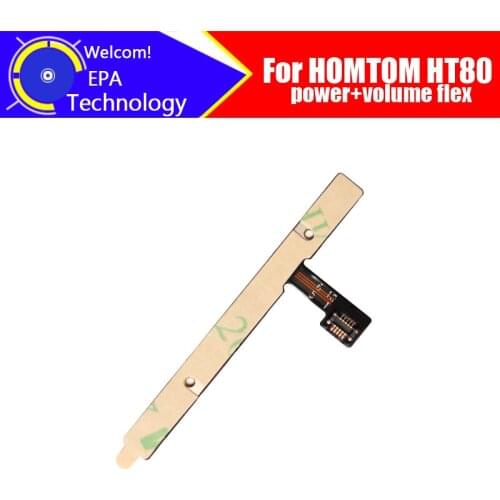 HOMTOM HT80 Side Button Flex Cable 100% Original Power + Volume Button FPC Wire Flex Cable repair accessories for HOMTOM HT80