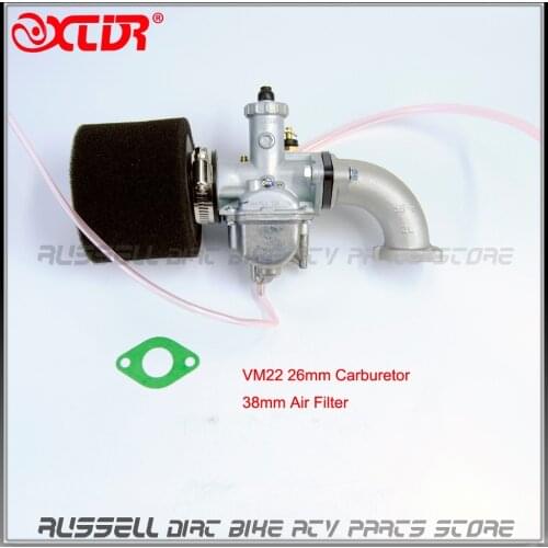 MIKUNI Carburetor VM22 PZ26 Kit + Mainfold Intake Pipe Air Filter 125cc 140cc Dirt Pit Bike Motorcycle Carburetor
