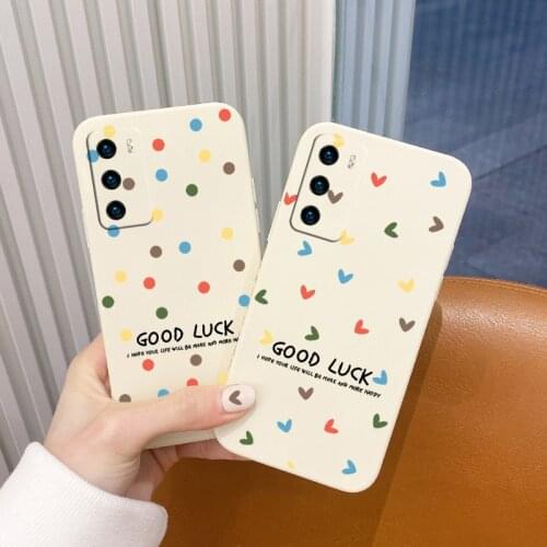 Soft Colored Polka Dots Pattern Phone Case For Huawei P40 P40Lite P40pro P30 P30Lite P20 Pro Mate 40 40Pro 30 20 Cover