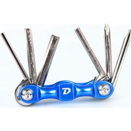 6 in 1 Bike Bicycle Repair Bike Tools Kit Hex Wrench Nut Tire repair Hex Allen Key Screwdriver Socket Extension Rod Multi Usage