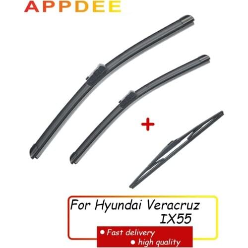 APPDEE Wiper Front Rear Wiper Blades Set For Hyundai Veracruz IX55 2006 - 2012 Windshield Windscreen 24"20"14"