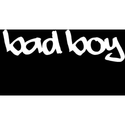 Car Sticker Fun Make English Letters Bad Boy PVC Waterproof Sunscreen Car Shape Black Silver 15.5cm * 4cm