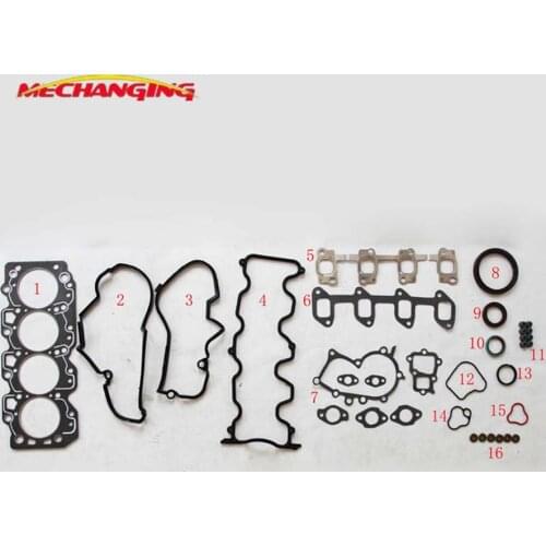 Customized LOGO For TOYOTA CAMRY CARINA TOWN ACE 2C 2CT Full Set Engine Parts Engine Rebuilding Kits Engine Gasket 0411164051