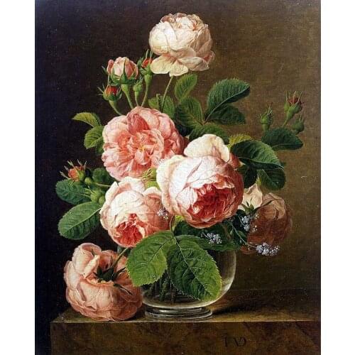 New mosaic Diamond embroidery beads Table vase peony flowers diamonds cross stitch oil painting beads handwork kits Wedding