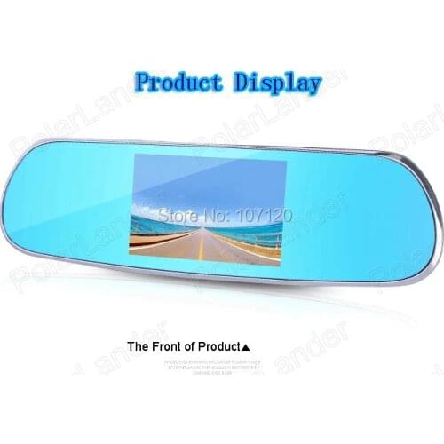 2018 new High Quality 5 Inch Android DVR WIFI Night Visoin Maps Cam Mirror for most car Video Recorder Dual Lens