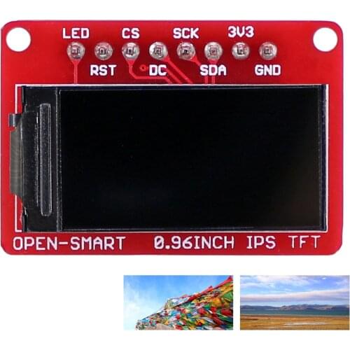 OPEN-SMART 3.3V 0.96 inch 160 * 80 IPS TFT LCD Display Breakout Board Module for Arduino