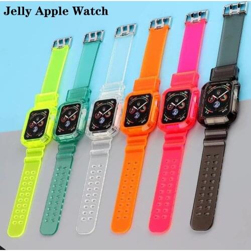 Strap for Apple Watch Band 44mm 40mm iWatch Loop bands 38mm 42mm Belt Silicone bracelet watchbands for series 6 5 4 3 2 SE
