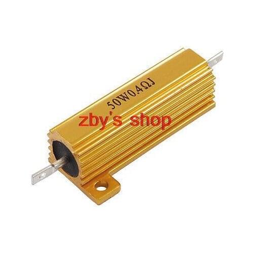 Chassis Mounted 50W 0.4 Ohm 5% Aluminum Case Wirewound Resistor