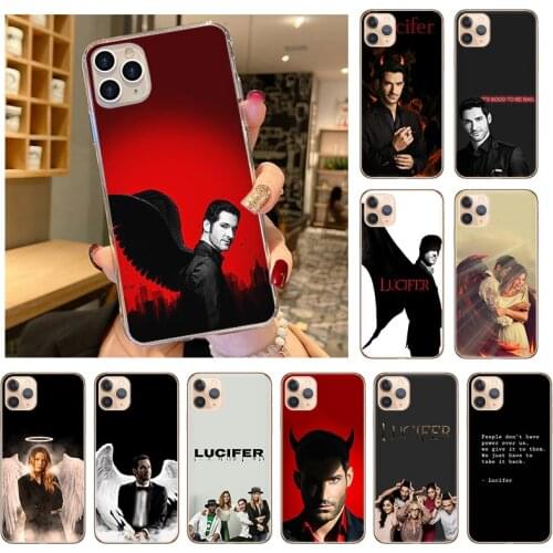 Lucifer Tom Ellis Phone Case For iPhone 12 11 Pro X XR XS Max 7 8 6S Plus 5S SE2020 12mini Cool Transparent TPU Soft Back Cover