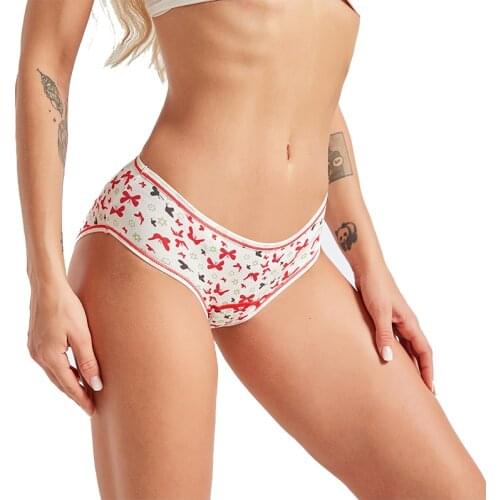 Girls Leak Proof Menstrual Panties Physiological Pants Women Underwear Comfort Cotton Flower Printing Underwear for Girls