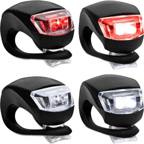 Yohencin Bike Lights Front and Back Bright Bicycle Lights Front Rear with Waterproof Silicone Housing Cycling Brighter Lamp