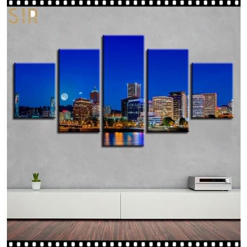 World Famous Architecture Beauty HD Five Wall Painting Decorative Painting Anime Posters Wall Decor Anime Decor Room Decor
