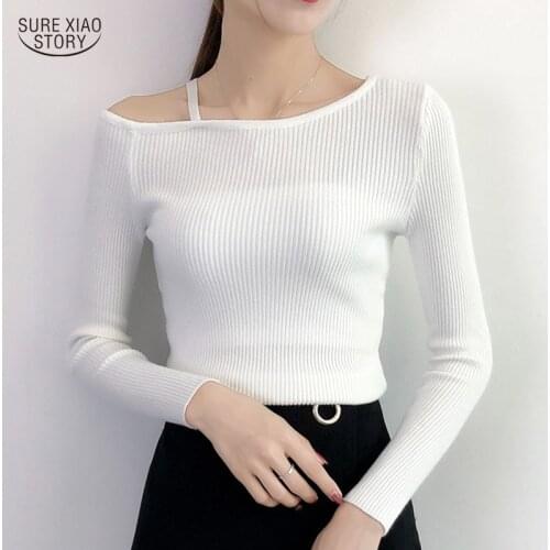 19 sweters women invierno New Casual Turtleneck Thin Pullover Jumper Knitted Sweater lady Solid Cashmere Womens Sweater 5044 50
