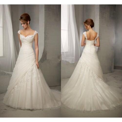 Romantic Sweetheart Brides Custom Cheap Bridal Gown Robe De Mariage 2018 lace Vestido De Novia mother of the bride dresses