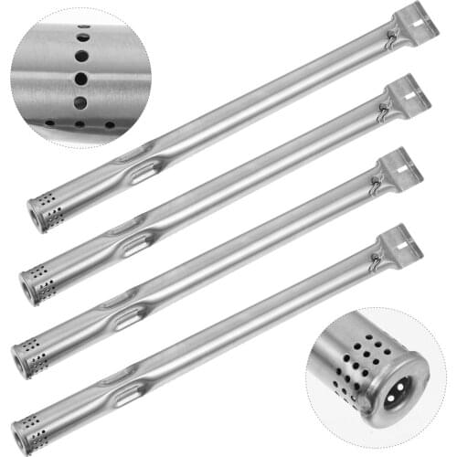 4pcs Stainless Steel Gas Grill Burner Tube Replacement Parts BBQ Supplies