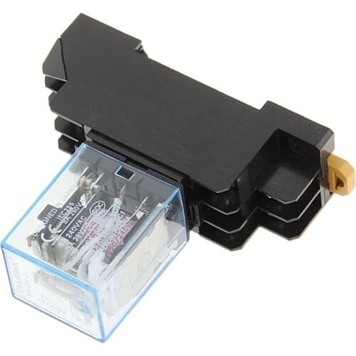 8 Pin PYF08A 220/240 V AC Bobina Power Relay DPDT MY2NJ With Base