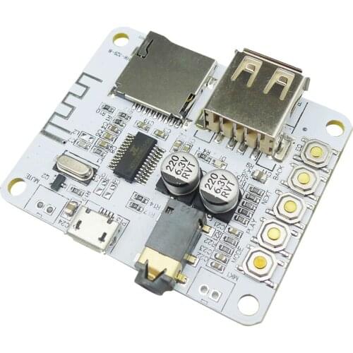 Aihasd Bluetooth Audio Receiver Module 4.1 USB TF Micro SD Card Decoding Board Preamp Output for Car Speaker