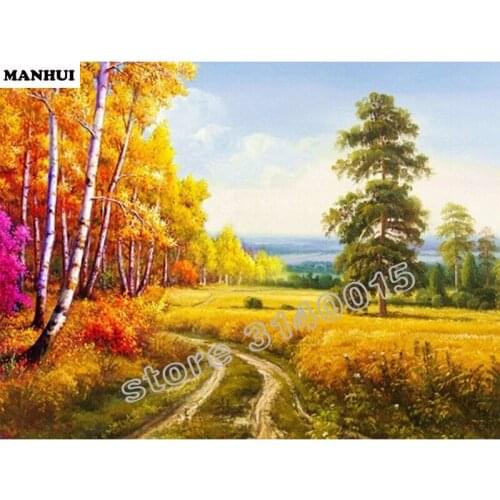 Diy 5D Resin Diamond Painting Cross Stitch Full Diamond Embroidery landscape Rhinestone Pasted Paintings Needlework BCD029