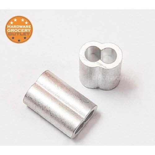 Aluminum Crimping Loop Sleeves Cable Crimp M3 100pcs