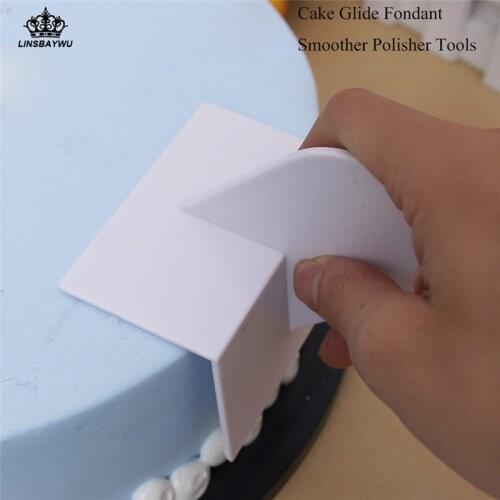 Non Stick DIY Cake Smoother Polisher Smooth Tools Fondant Cake Tools Mould Surface Polishing Pastry Molds For Hot Sales