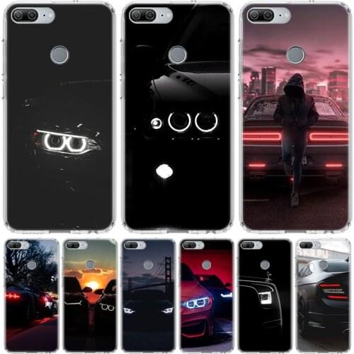 Cool Car Headlights Phone Case for Huawei Honor 10 9 Lite Y9 Y5 Y6 Y7 2019 8X 8A 8S 7A 7X 10i 20i Pro V30 Art Coque Capa