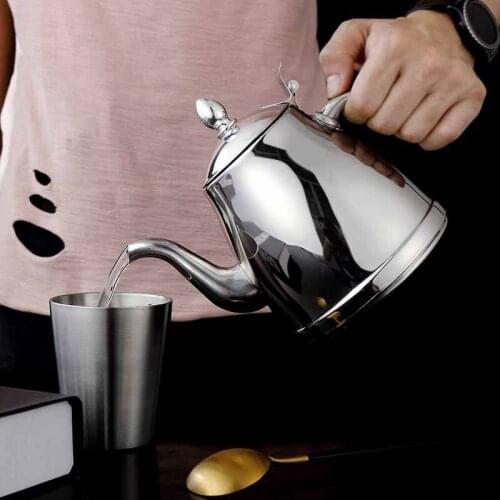 Kettle Strainer Stainless Steel Teapot Polish Fashion Durable Coffee Cold Water Pot Home Tea Tool Induction Cooker Kettle