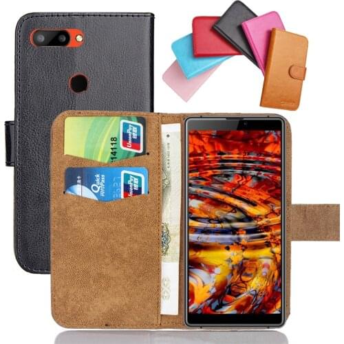 Highscreen Max 3 Case 5.93" 6 Colors Flip Soft Leather Max 3 Highscreen Phone Cover Stand Function Cases Credit Card Wallet