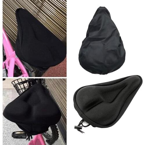 Bicycle Seat Breathable Saddle Seat Soft Thickened Mountain Bike Bicycle Cushion Cycling Gel Pad Cushion Cover Accessories