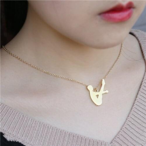 European and American popular sports series pendant diving athletes necklace friend gifts