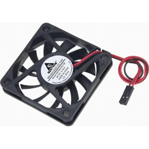 Gdstime 10 Pieces Dupont 2Pin Connector 60x60x10mm 6cm 6010S DC 5V Brushless Cooling Fan 60mm x 10mm PC Computer CPU VGA Cooler