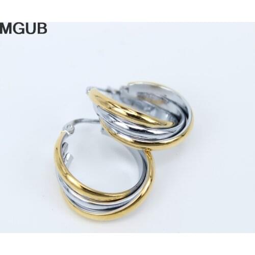 MGUB Classic turn stainless steel earrings beautiful atmosphere of womens jewelry smooth and exquisite comfort LH257