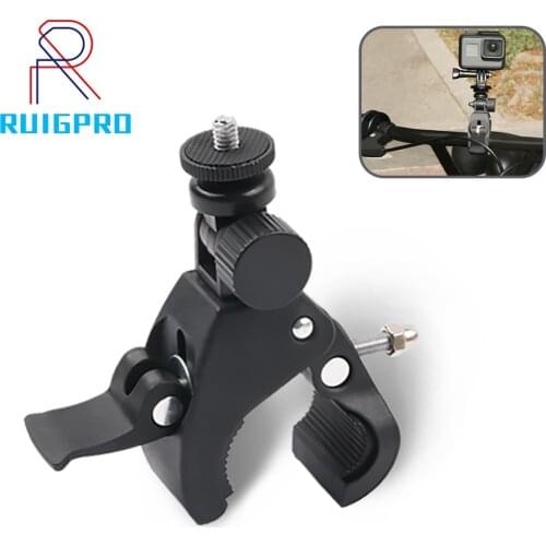 Bicycle Camera Mount 360 Rotation Stand Tripod Adapter For GoPro Cameras Motorcycle Mountain Bike Handlebar Camera Holder