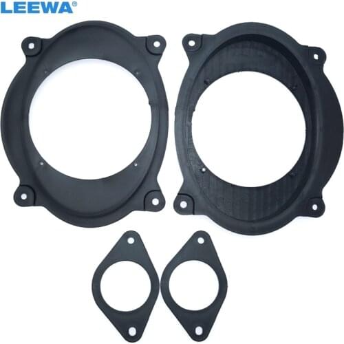 LEEWA 1set Car Stereo Speaker Spacer Mat for Toyota Camry & Tacoma Change 6x9" to 6.5" Front Speaker Adapter Spacer Ring Pads