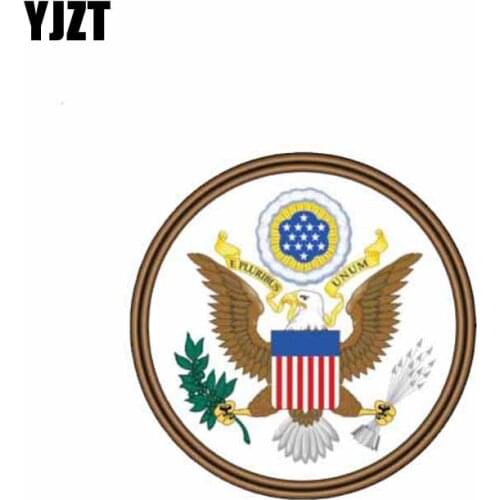 YJZT 9.8CM*9.8CM Car Styling American Great Seal Car Sticker United States Decal 6-1081