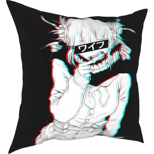 Toga Himiko The Crazy Villain Waifu Pillow Cover Home Decorative Cushion Cover Throw Pillow for Car Double-sided Printing