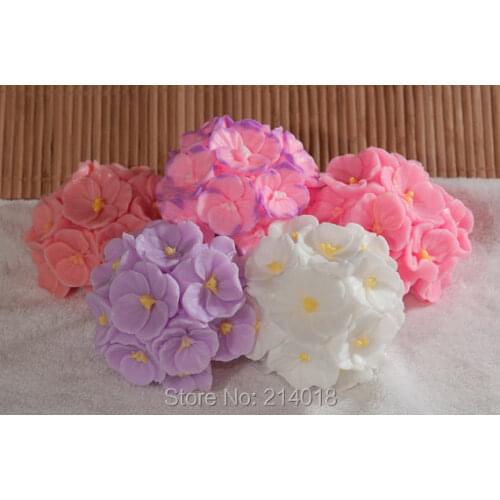 New Arrival Flower Bouquet of Orchids Soap Mold Silicone Mould Candle Molds Rubber for Cake Decorations PRZY 001 Eco-friendly