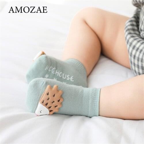 Spring and summer new children socks cartoon animal accessories baby socks dispensing non-slip baby socks newborn cotton socks