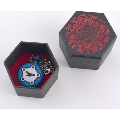 Miracle Bunnix Pocket Watch Necklace Metal Rabbit Bunny Kwami Pendant DIY Jewelry Cat Nior Party Cosplay Costume for Women Gift