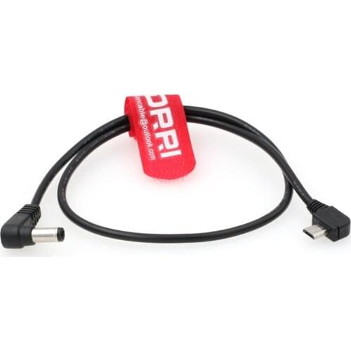 Right angle Micro USB to 90 Degree 2.1MM DC NUCLEUS NANO MOTOR POWER CABLE