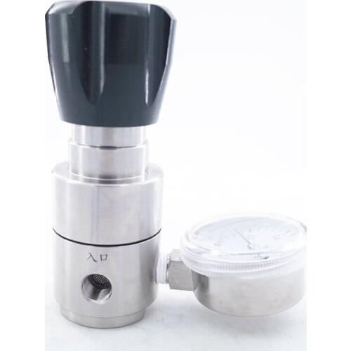 1/4"NPT Stainless 316L ferrule pressure reducing valve single meter secondary pressure regulating valve for Nitrogen hydrogen O2