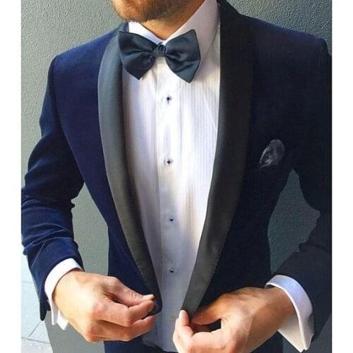 Blue blazer masculino slim fit mens suits wedding groom mens tuxedo costume homme Blazer for men trajes de novios para hombres