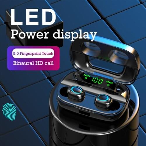 HiFi Bluetooth Sports Headset Smart Pairing IPX5 Waterproof Gaming Headset Mobile Phone Charging Suitable for Xiaomi Apple