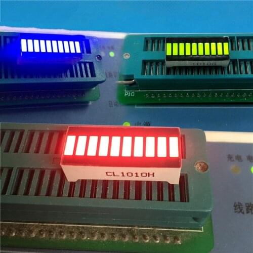 Led Display Module red blue green light bar,10-segment LED digital tube 20 pins 8 character 25x10mm DIY LED displays for Arduino