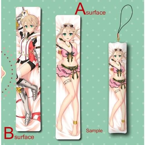 Tales of Zestiria The X Alisha Cute Anime Mini Dakimakura Keychain Pillow Hanging Ornament Phone Strap Gift