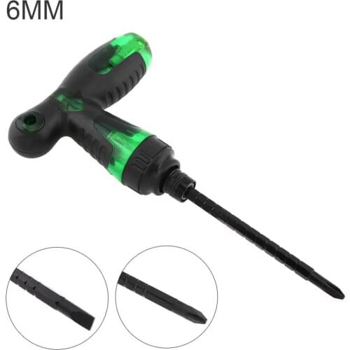T-shape Telescopic Screwdriver Repair Household Hand Tool Dual-end Screw Driver Slotted Cross Magnetic Screwdriver for Repairing