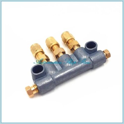 4mm Tube A Type volume adjustable Oil Distributor/seperator valve/divider for centralized lubrication/Unidirectional gauge