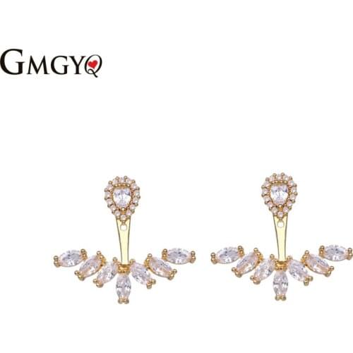 GMGYQ Aretes De Mujer Modernos 2018 Cubic Zirconia Earrings For Women Luxury Brand Jewelry Women Wholesale Jewelry Lots