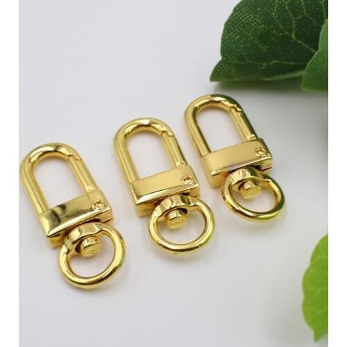 10pcs Swivel Trigger Clips Snap Hooks Keychain Bag Lobster Clasp DIY Craft 12mm