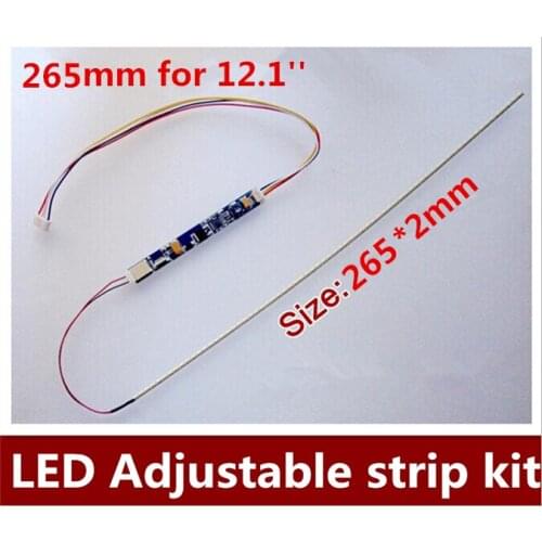 10PCS Universal Replacement 12.1 inch wide LED Backlight Strip Kit Update LCD Panel Screen Laptop to LED 265mm
